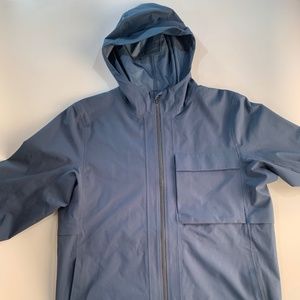Lululemon Outpour Stretchseal Raincoat Iron Blue